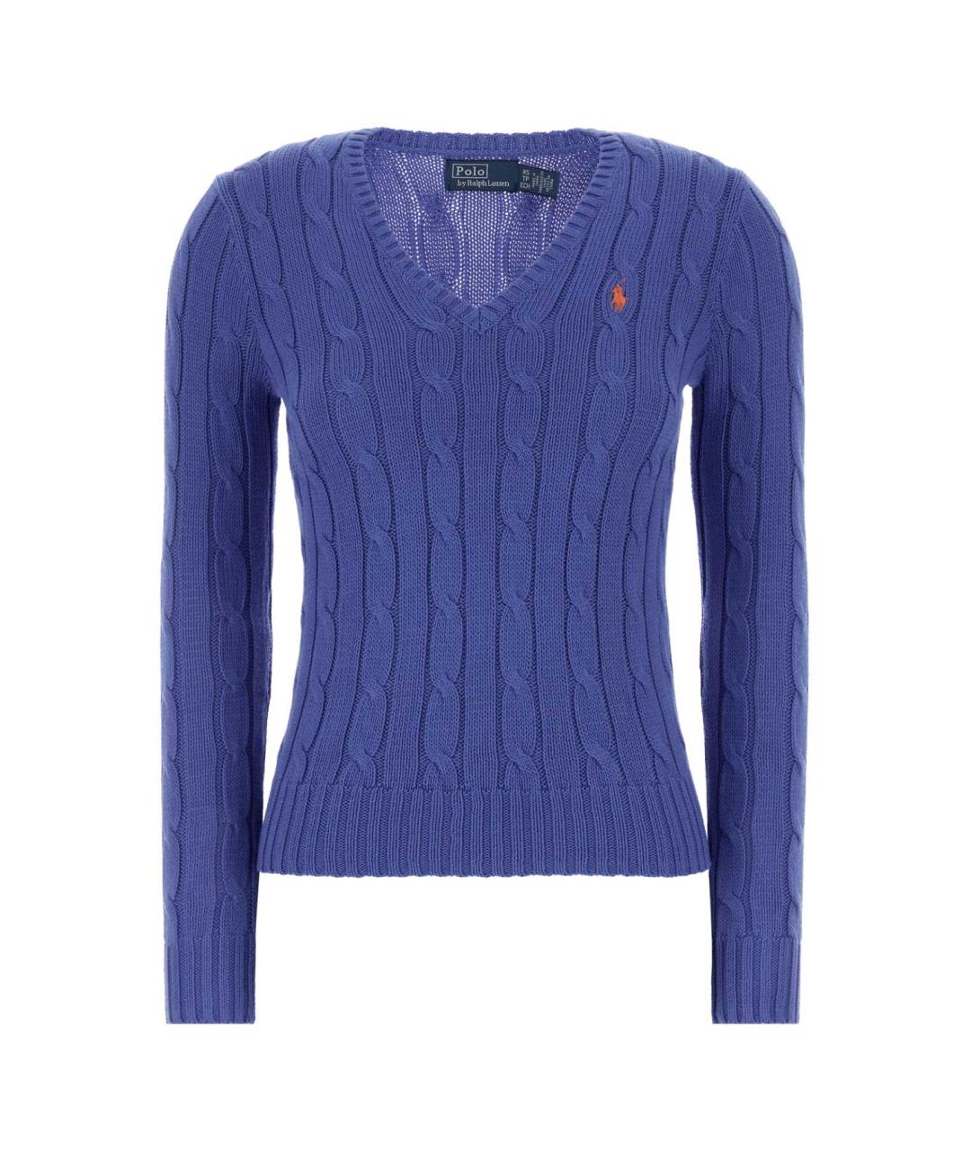 POLO RALPH LAUREN Синий хлопковый джемпер / свитер, фото 1