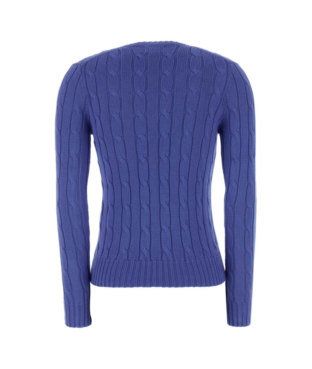 POLO RALPH LAUREN Синий хлопковый джемпер / свитер, фото 2