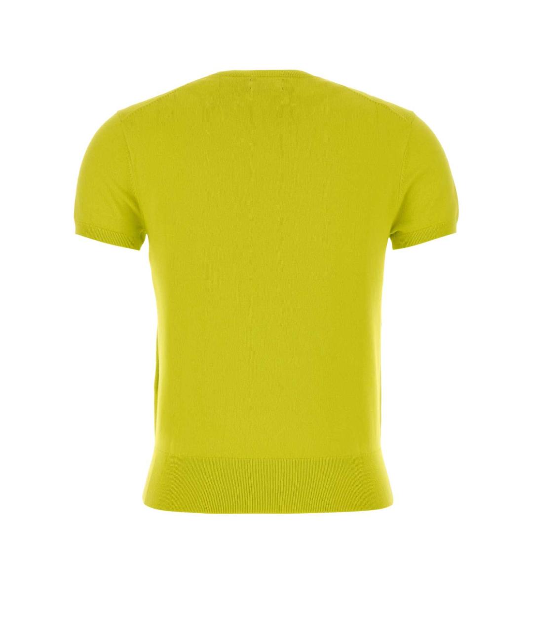 POLO RALPH LAUREN Желтый хлопковый джемпер / свитер, фото 2