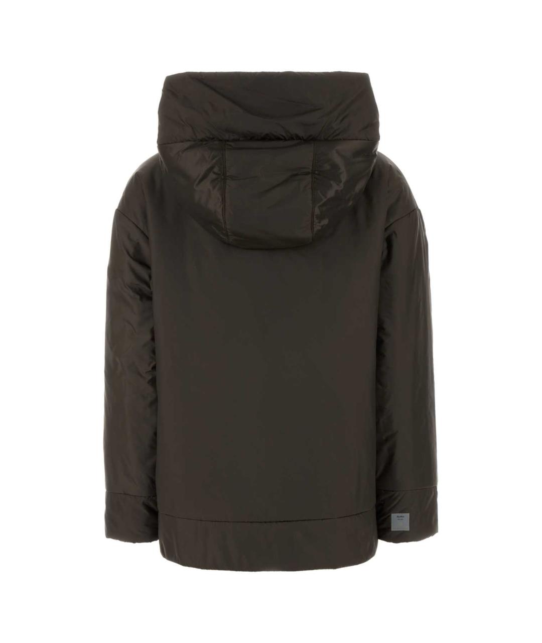 MAX MARA Коричневая полиэстеровая куртка, фото 2