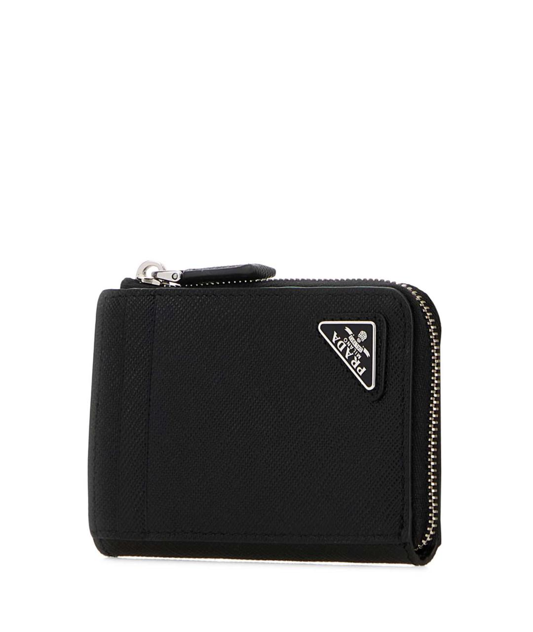 PRADA Черный кожаный кошелек, фото 2