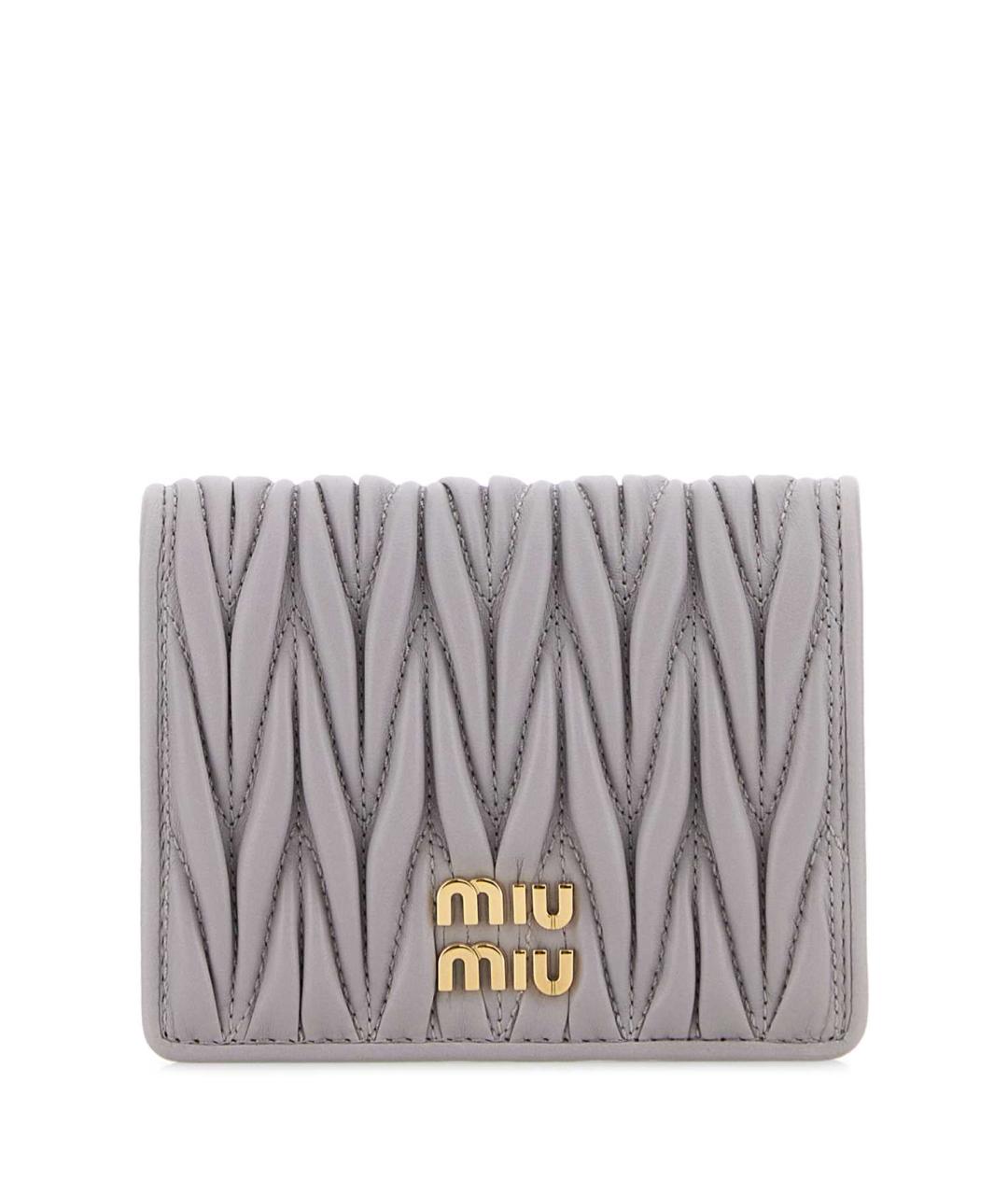 MIU MIU Фиолетовый кожаный кошелек, фото 1