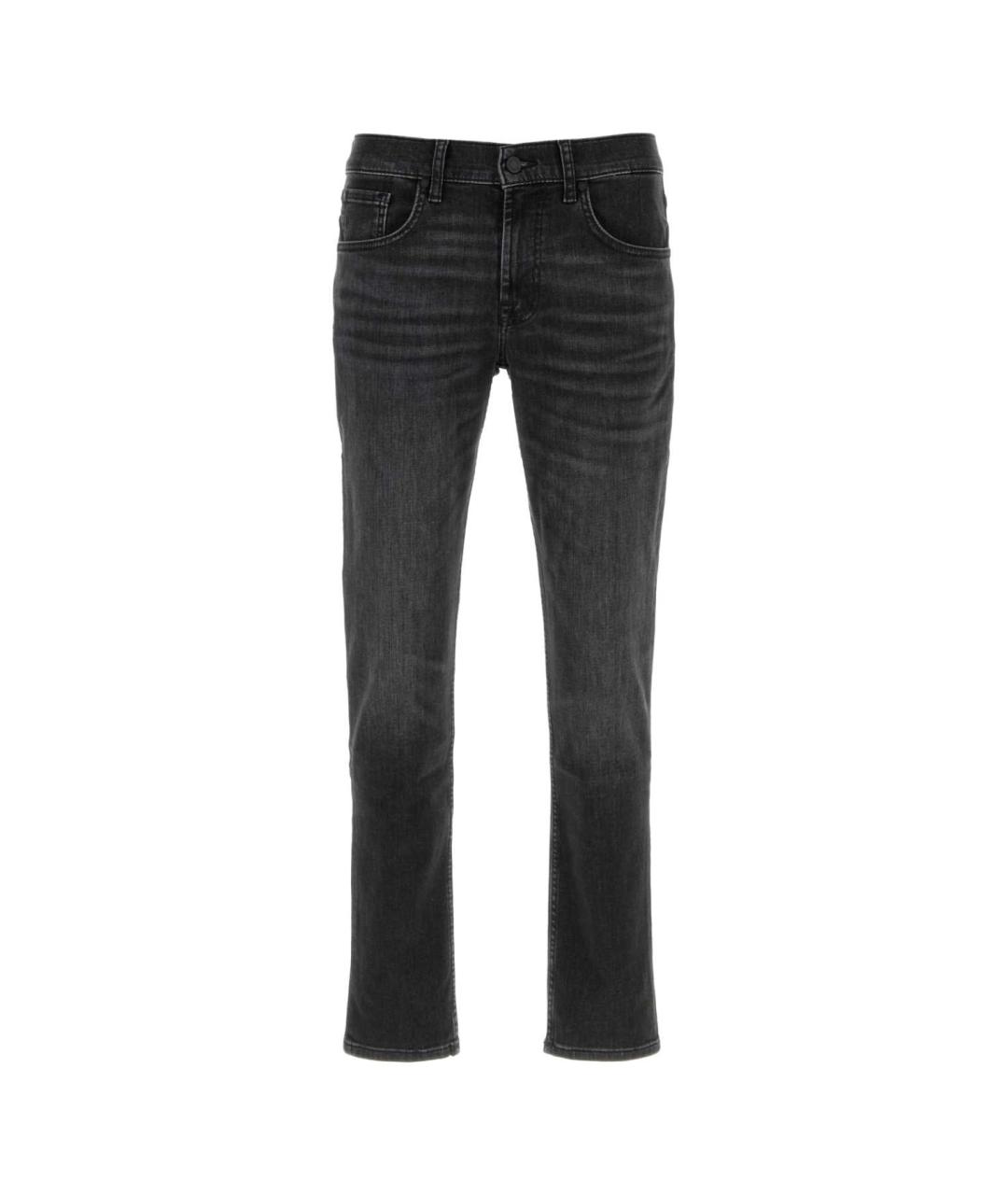 7 FOR ALL MANKIND Черные джинсы скинни, фото 1