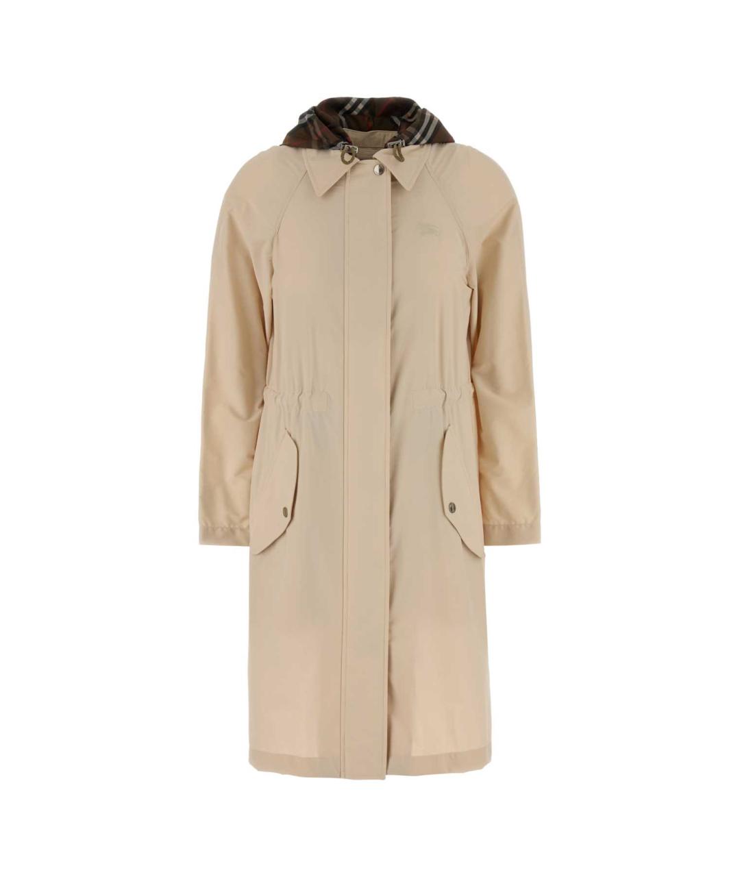 BURBERRY Бежевый полиамидовый тренч/плащ, фото 1