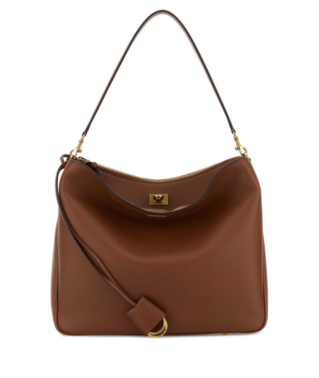 BALENCIAGA Коричневая кожаная сумка тоут, фото 1