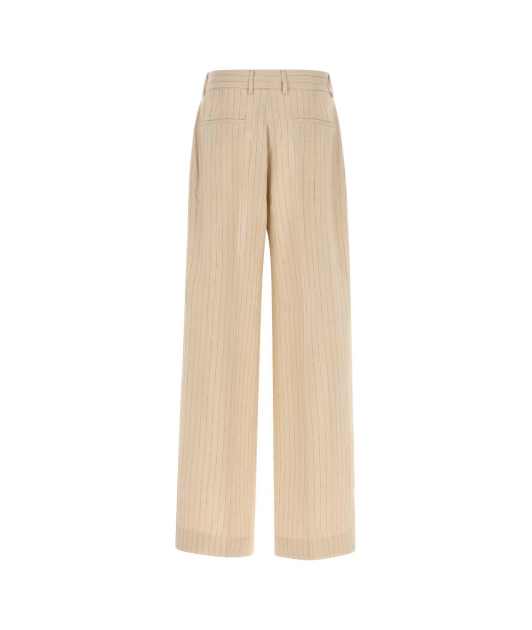 AMIRI Бежевые вискозные повседневные брюки, фото 2