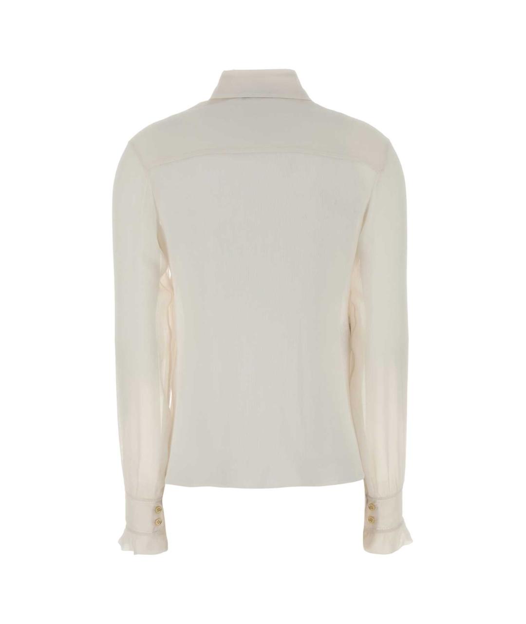 ALBERTA FERRETTI Белая шелковая рубашка, фото 2