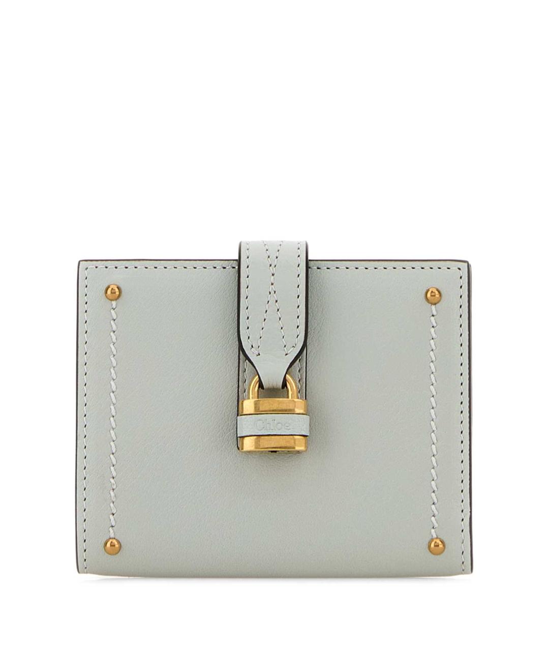 CHLOE Голубой кожаный кошелек, фото 1