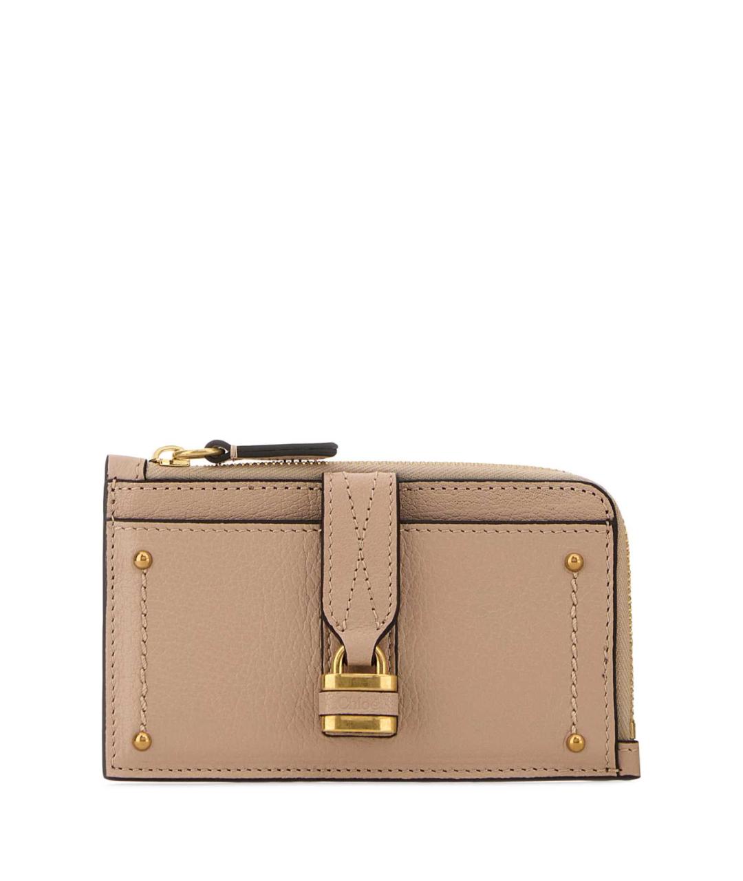 CHLOE Розовый кожаный кардхолдер, фото 1