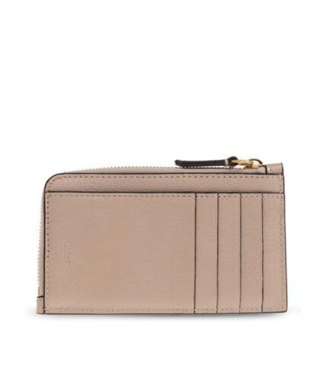 CHLOE Розовый кожаный кардхолдер, фото 3