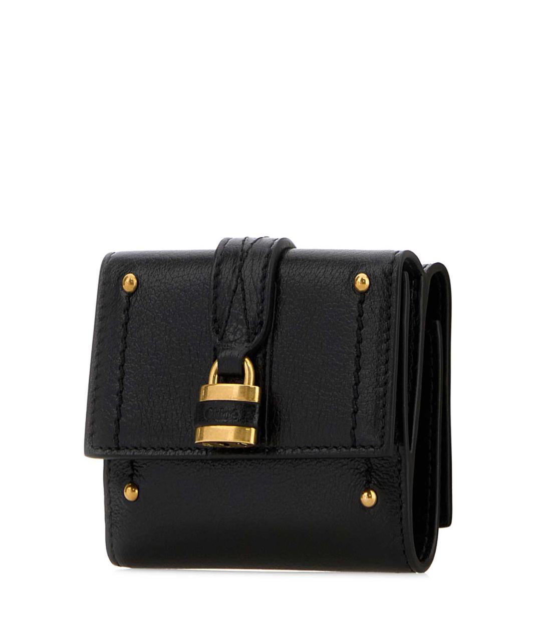 CHLOE Черный кожаный кошелек, фото 2