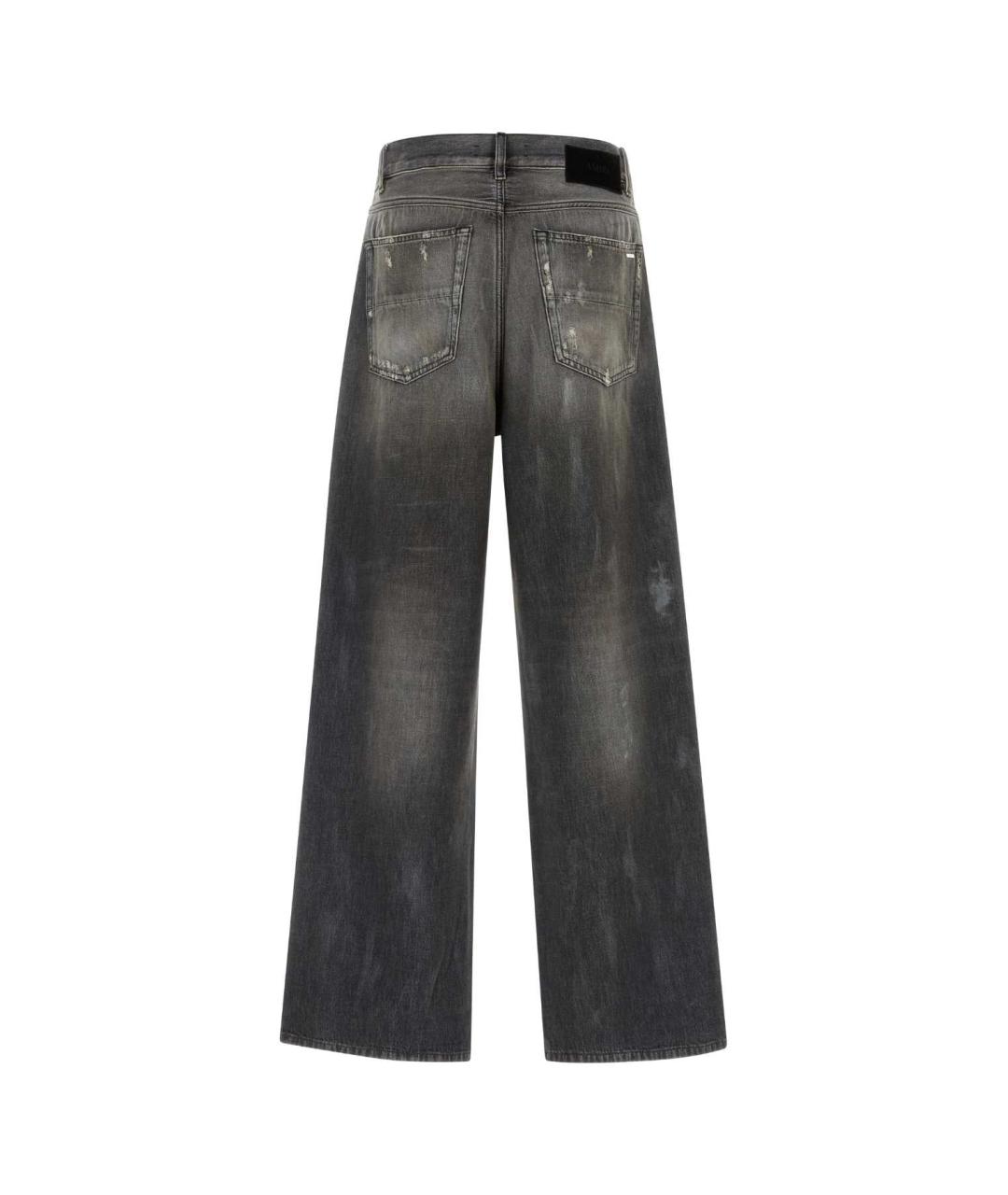 AMIRI Серые хлопковые прямые джинсы, фото 2