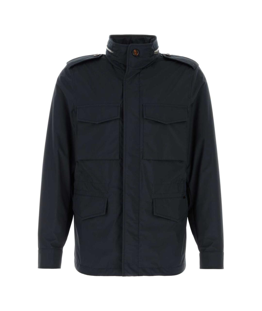 MOORER Синяя полиэстеровая куртка, фото 1