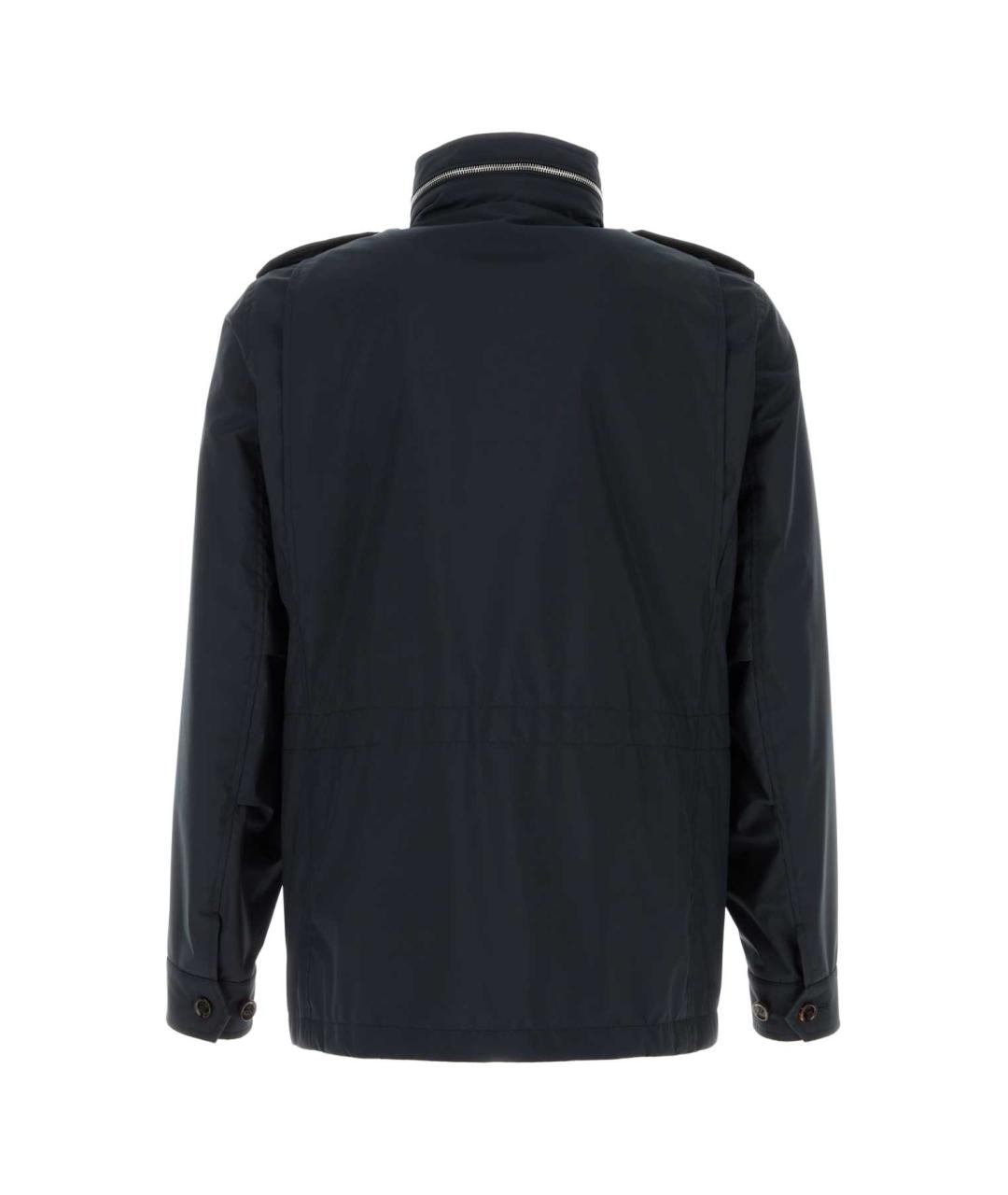 MOORER Синяя полиэстеровая куртка, фото 2