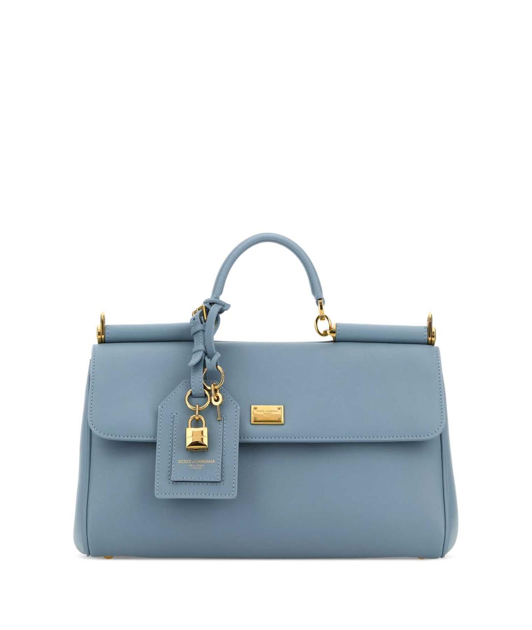DOLCE&GABBANA Голубая сумка тоут, фото 1