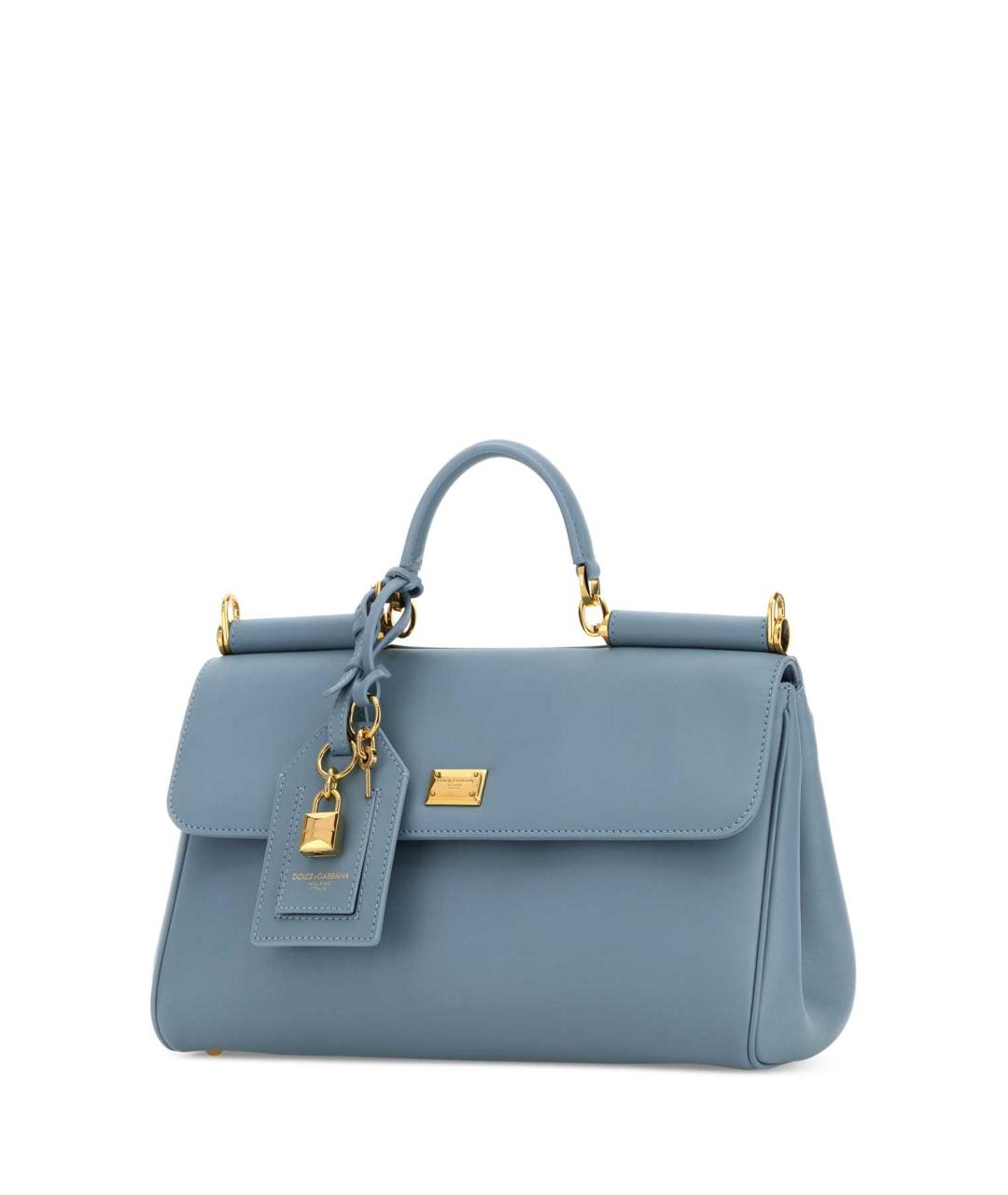DOLCE&GABBANA Голубая сумка тоут, фото 2
