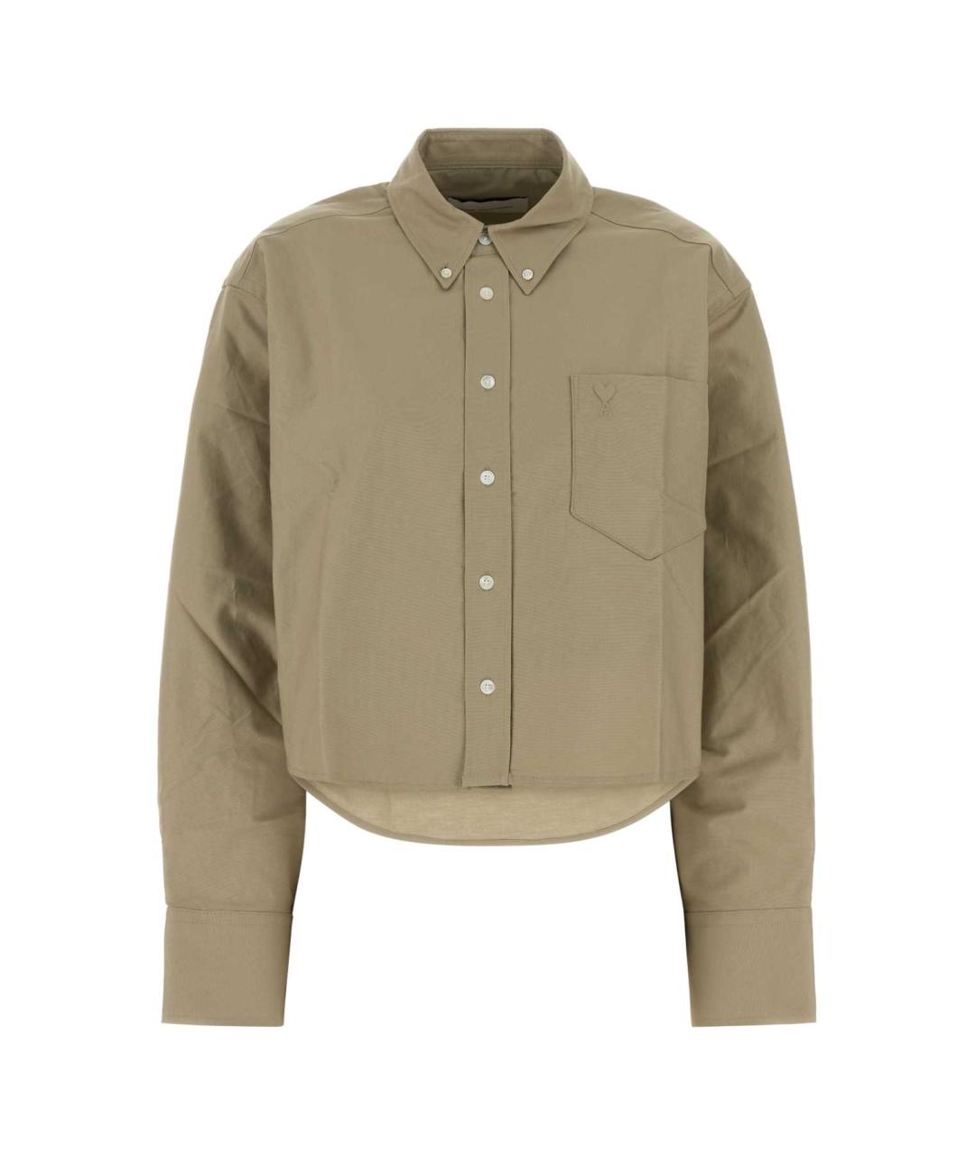 Ami Paris Серая хлопковая рубашка, фото 1