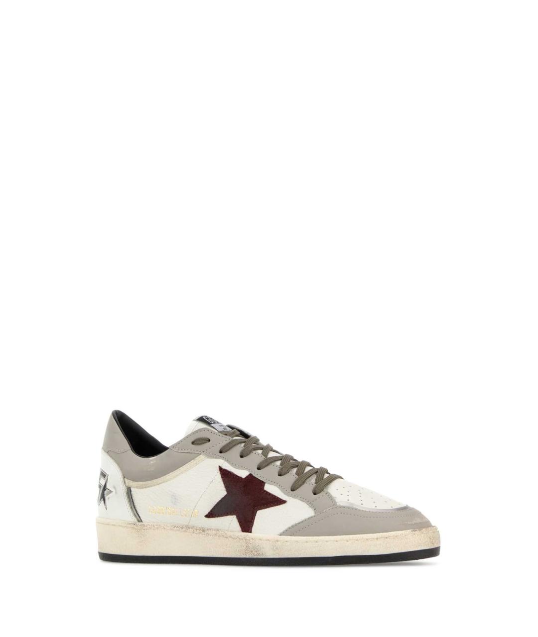 GOLDEN GOOSE DELUXE BRAND Белые кожаные низкие кроссовки / кеды, фото 2