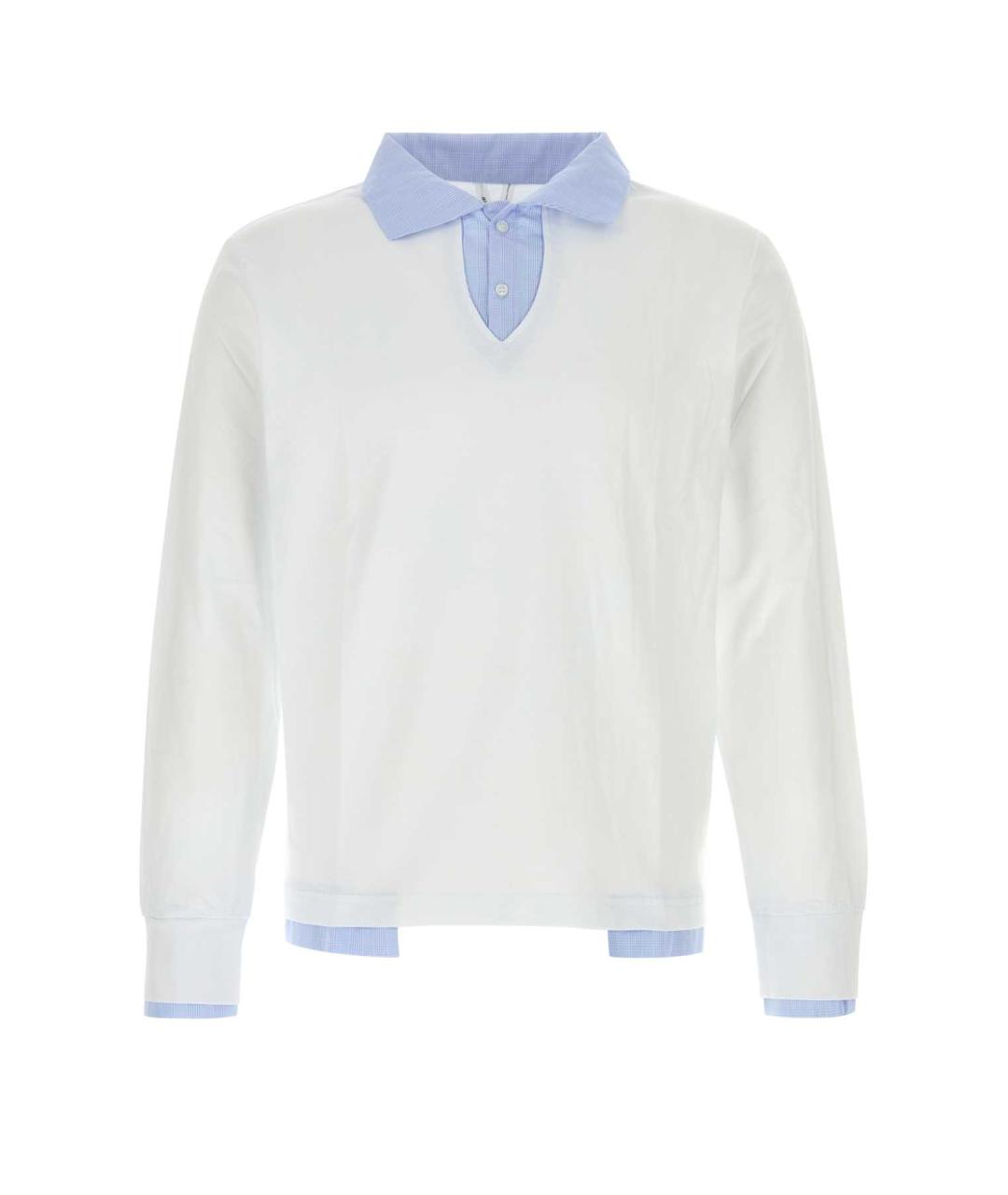 GIMAGUAS Белое хлопковое поло с коротким рукавом, фото 1