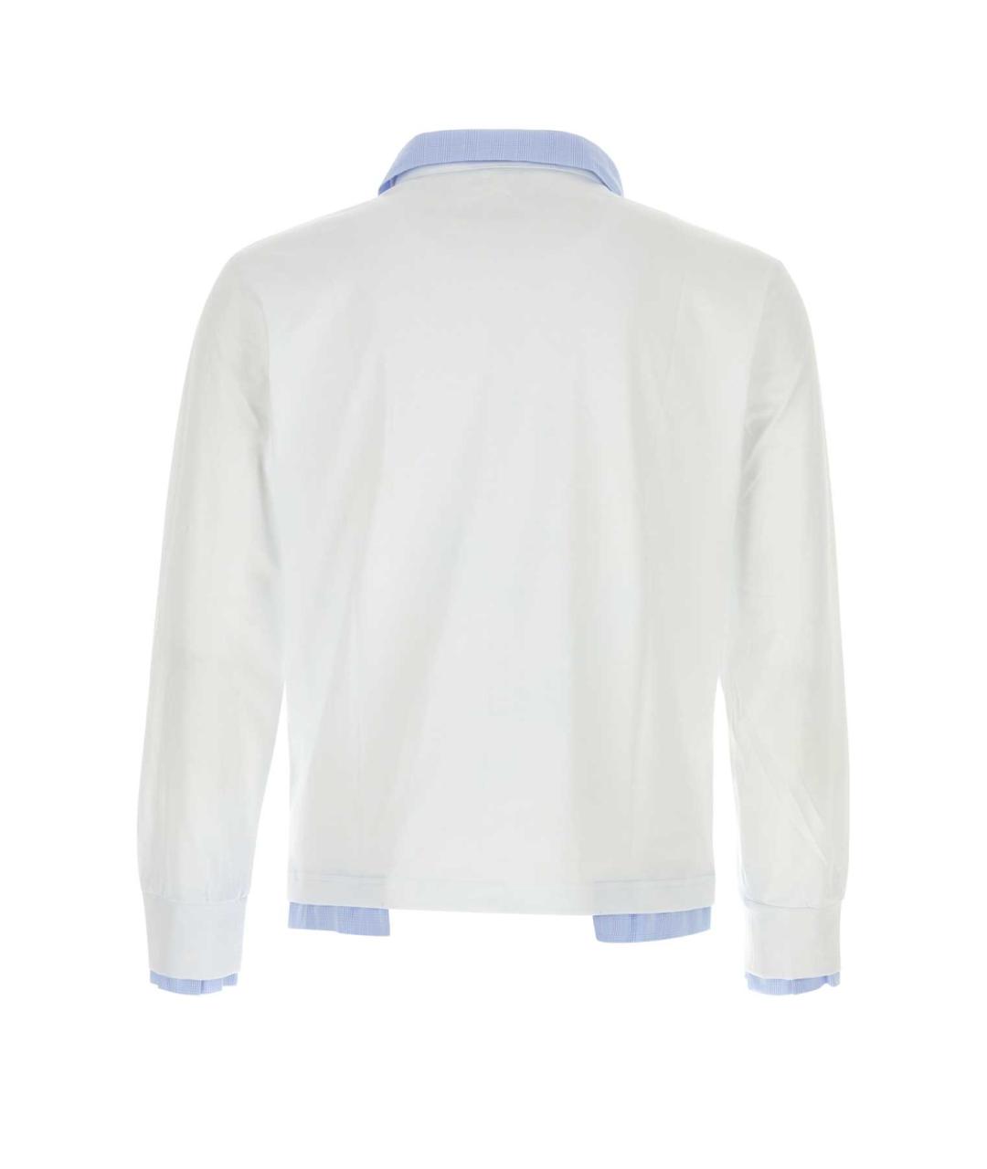 GIMAGUAS Белое хлопковое поло с коротким рукавом, фото 2