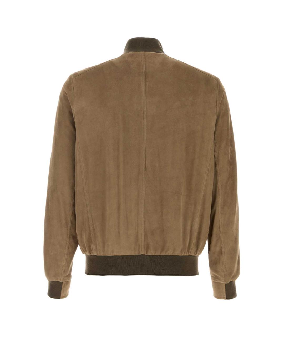 MOORER Бежевая замшевая куртка, фото 2