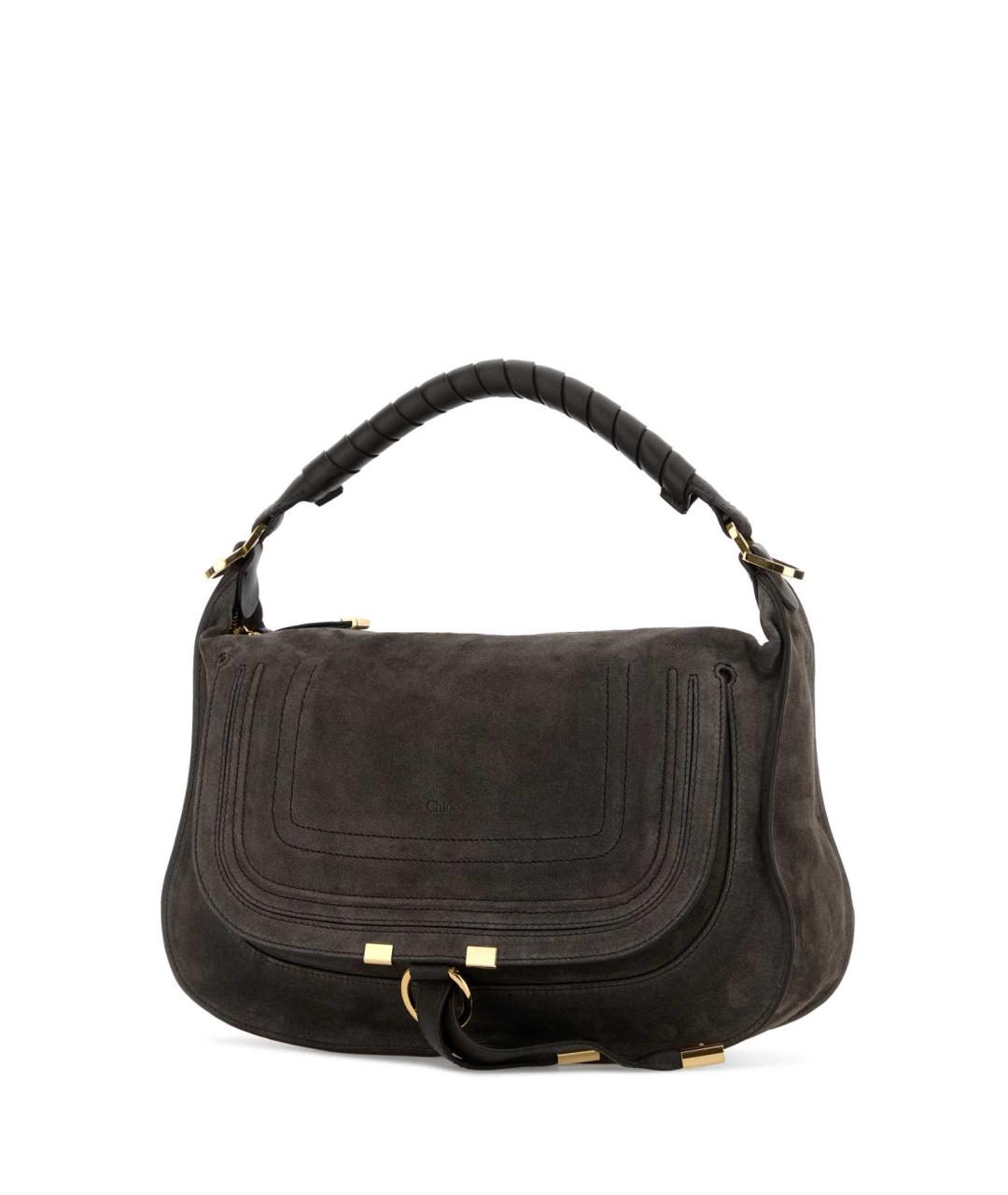 CHLOE Коричневая замшевая сумка через плечо, фото 2