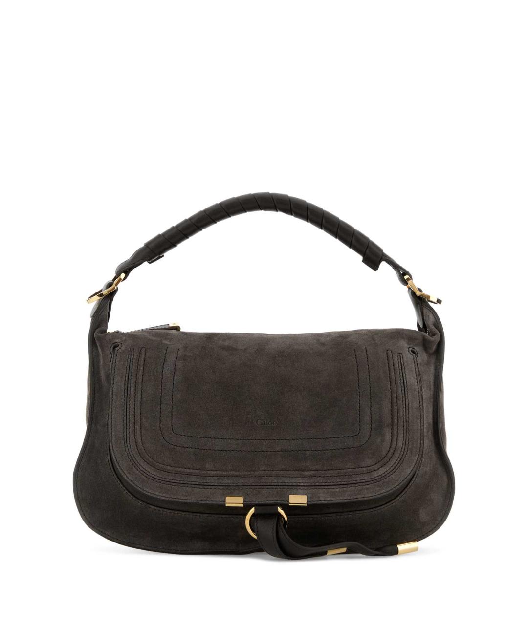 CHLOE Коричневая замшевая сумка через плечо, фото 1