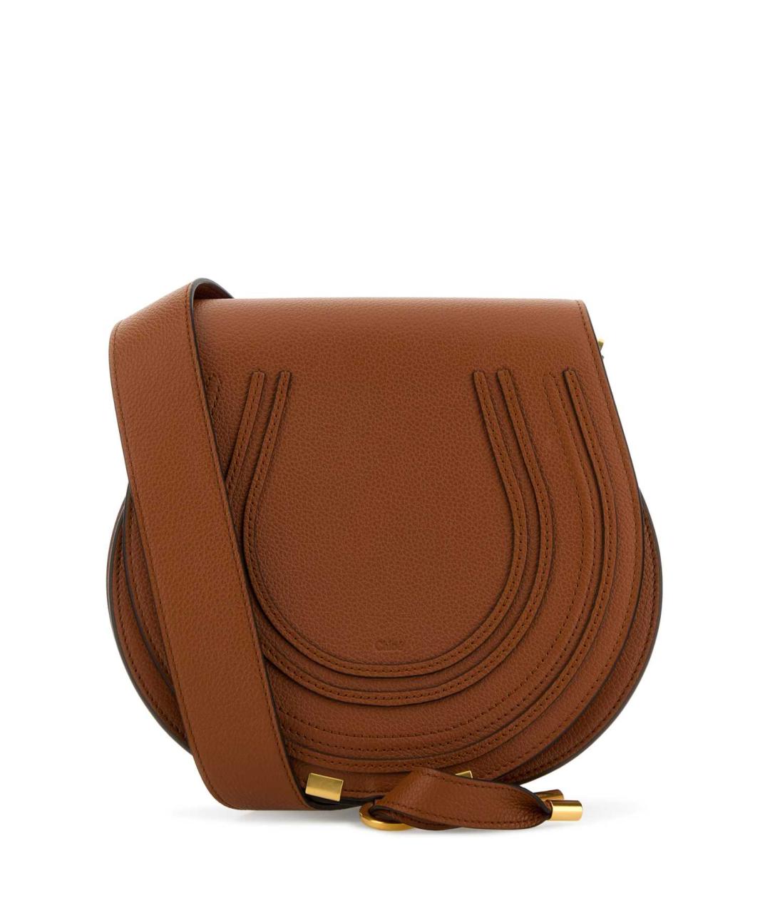 CHLOE Коричневая кожаная сумка через плечо, фото 1