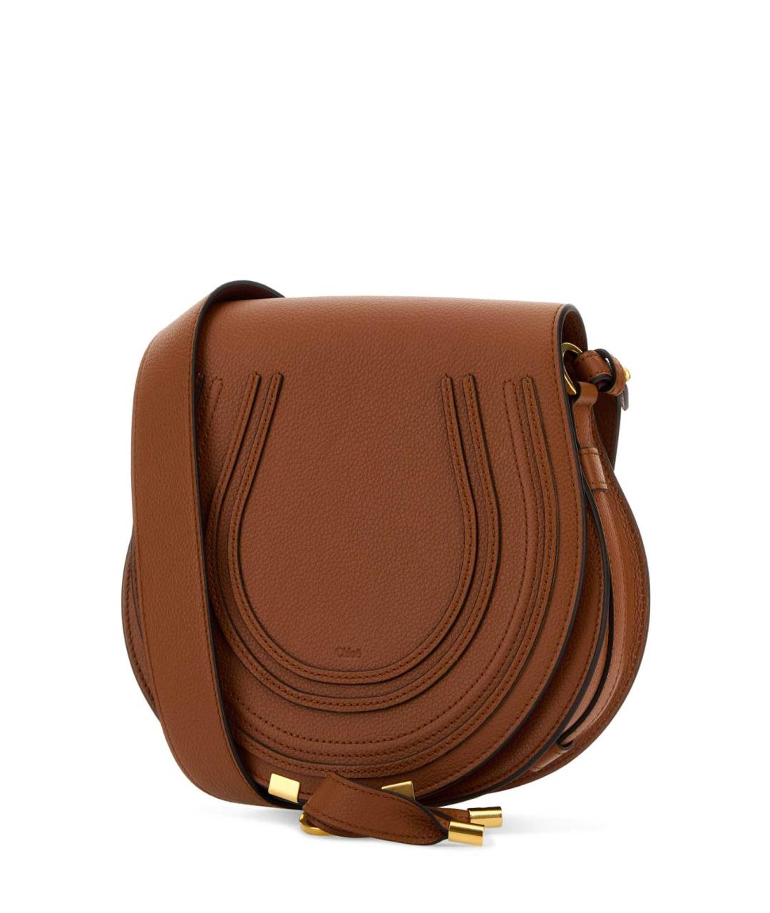 CHLOE Коричневая кожаная сумка через плечо, фото 2