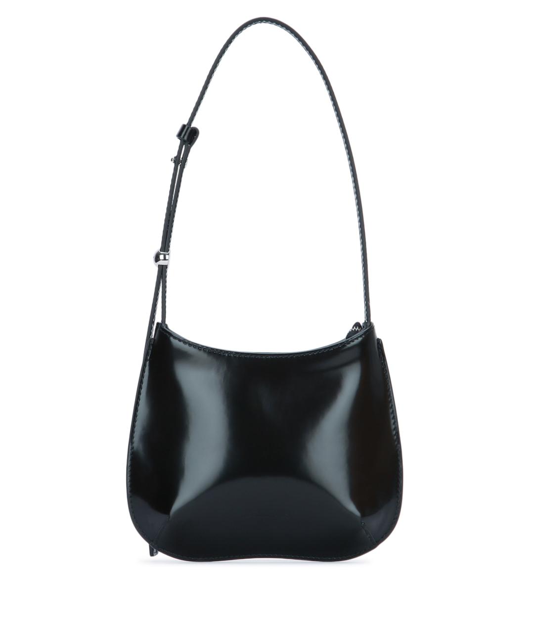 JACQUEMUS Черная кожаная сумка через плечо, фото 1