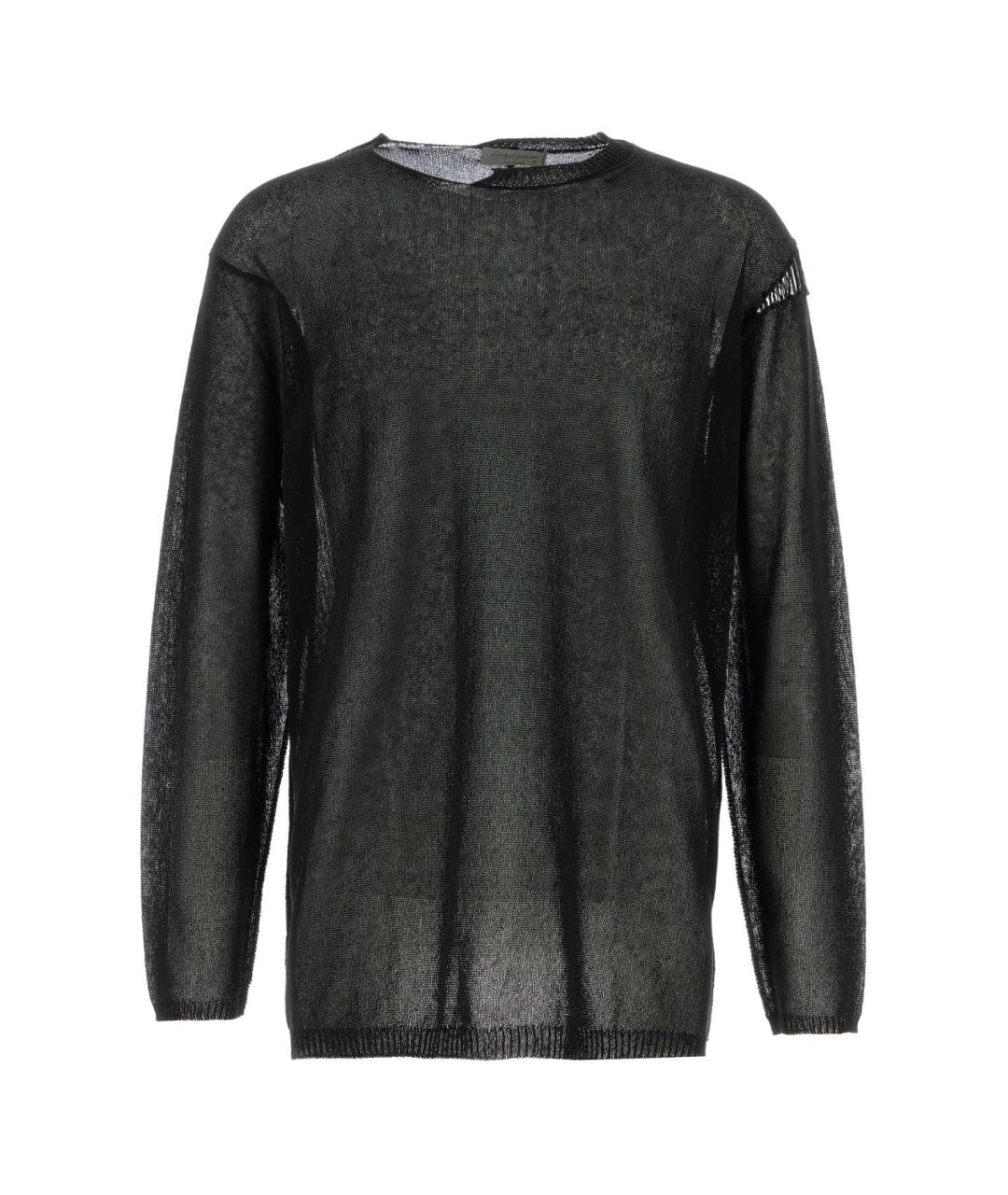 YOHJI YAMAMOTO Черный хлопковый джемпер / свитер, фото 1