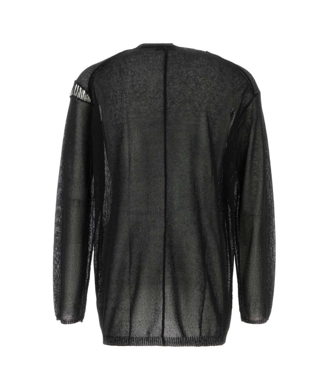 YOHJI YAMAMOTO Черный хлопковый джемпер / свитер, фото 2