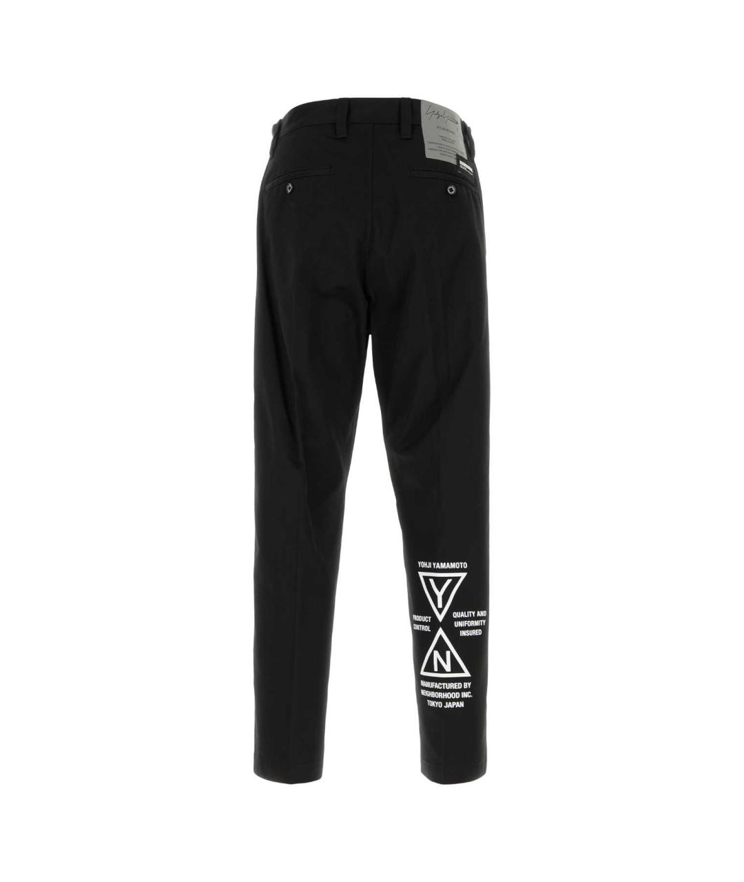 YOHJI YAMAMOTO Черные повседневные брюки, фото 2