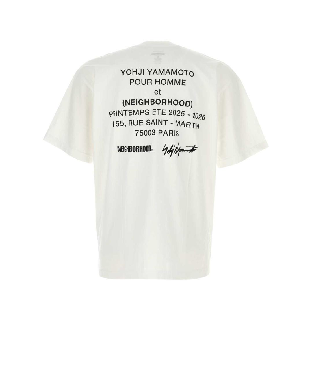 YOHJI YAMAMOTO Белая хлопковая футболка, фото 2