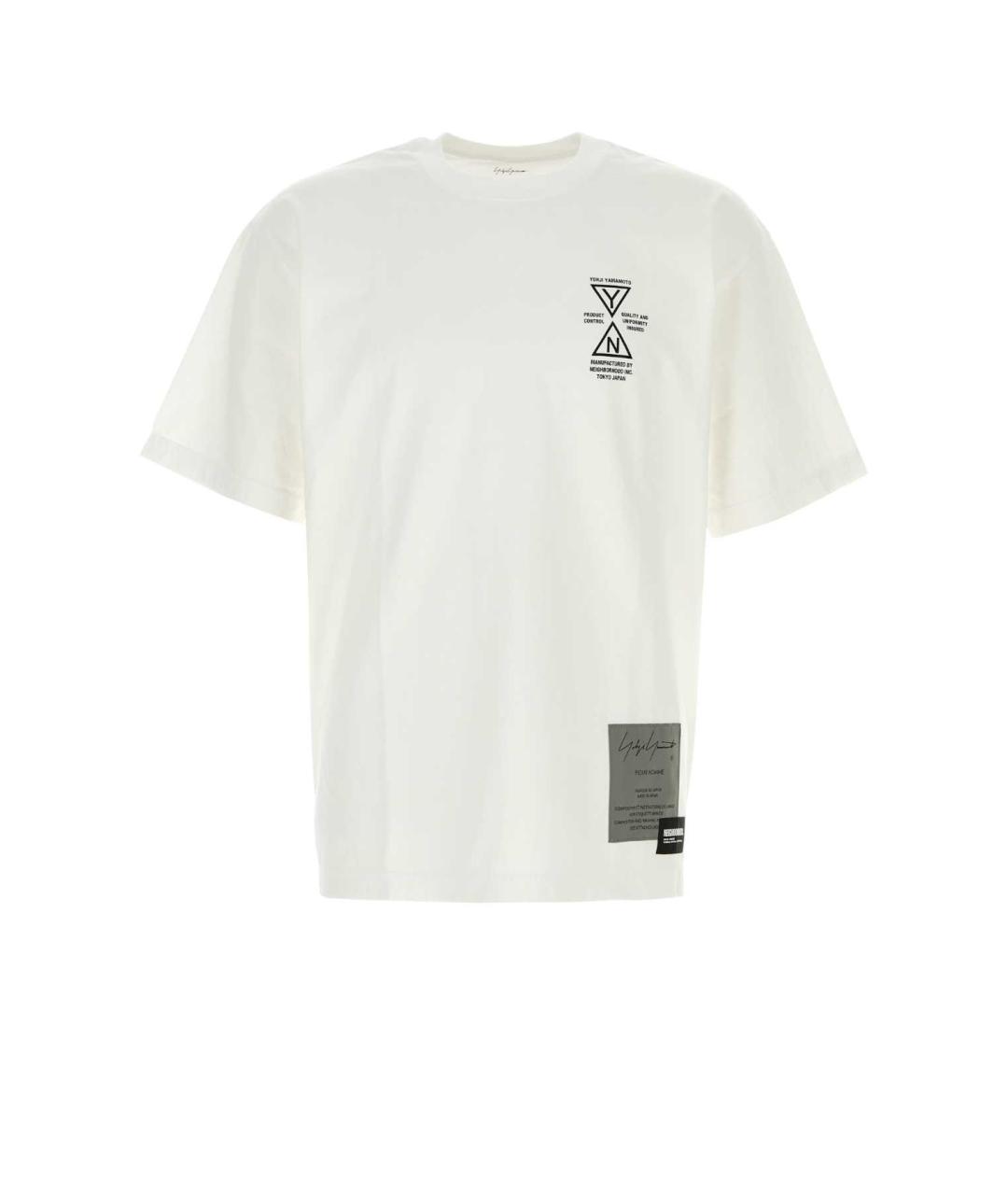 YOHJI YAMAMOTO Белая хлопковая футболка, фото 1