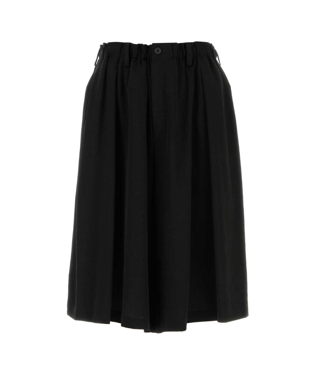 YOHJI YAMAMOTO Черные хлопковые шорты, фото 1