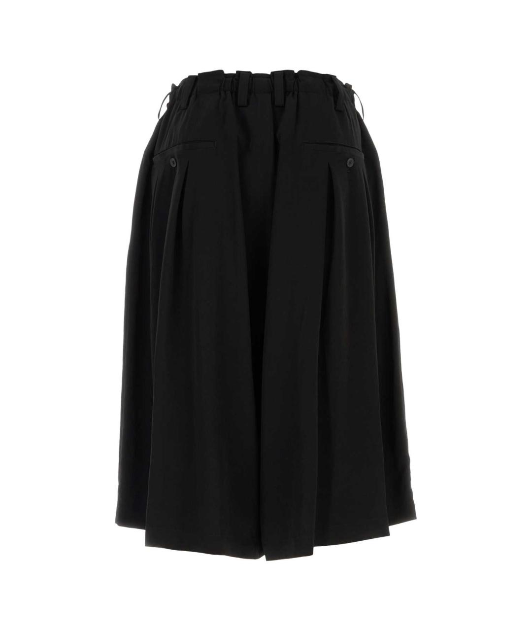 YOHJI YAMAMOTO Черные хлопковые шорты, фото 2