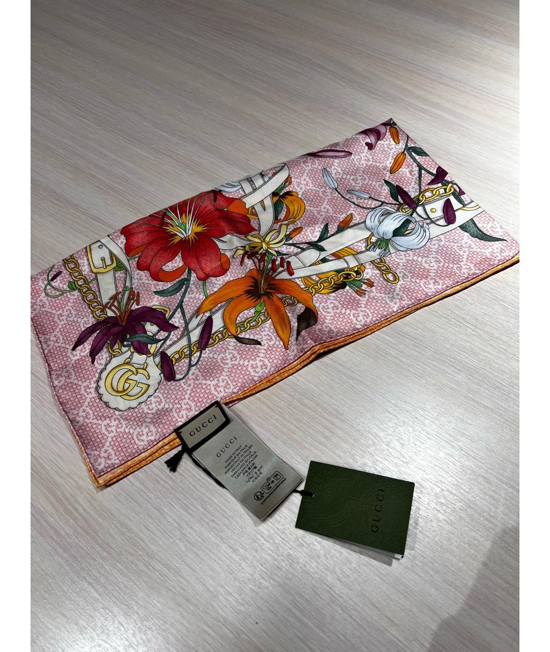 GUCCI Мульти шелковый платок, фото 7