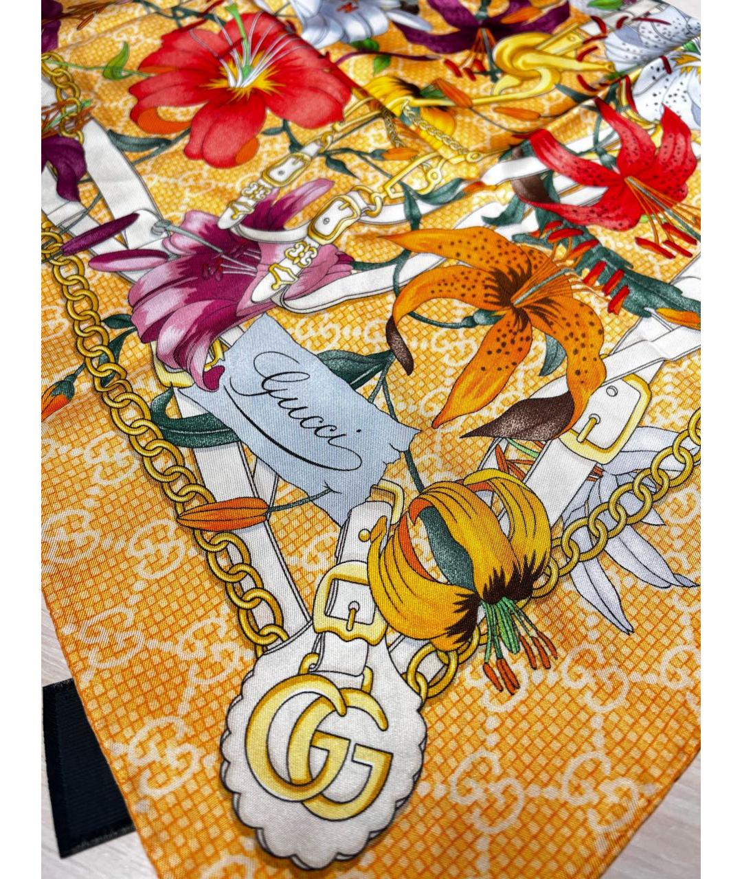 GUCCI Мульти шелковый платок, фото 6
