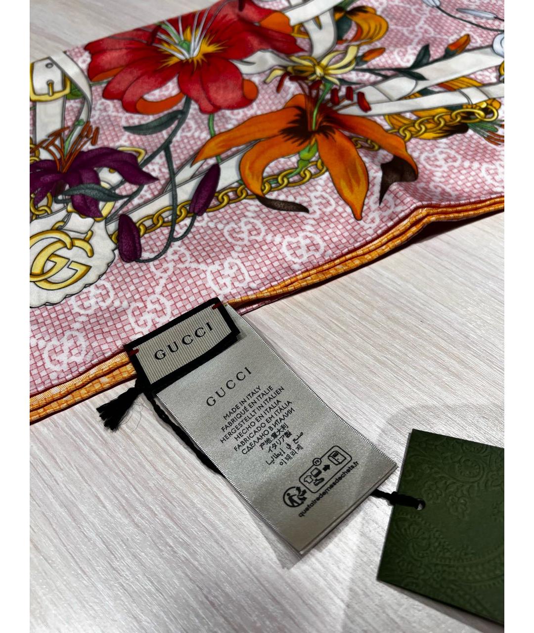 GUCCI Мульти шелковый платок, фото 3