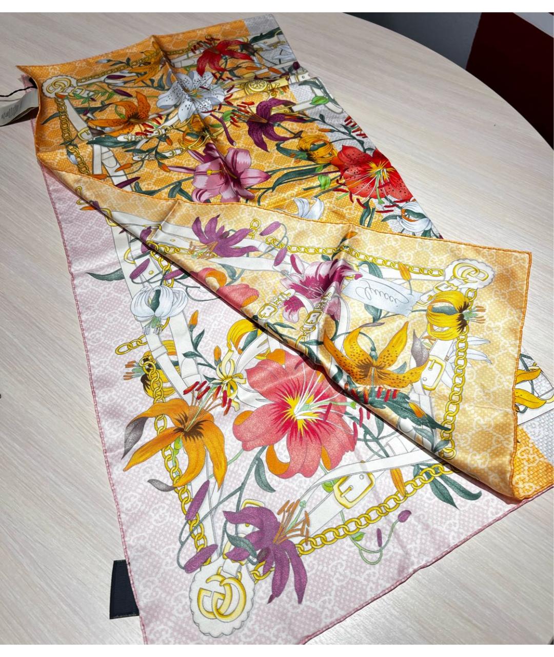 GUCCI Мульти шелковый платок, фото 2