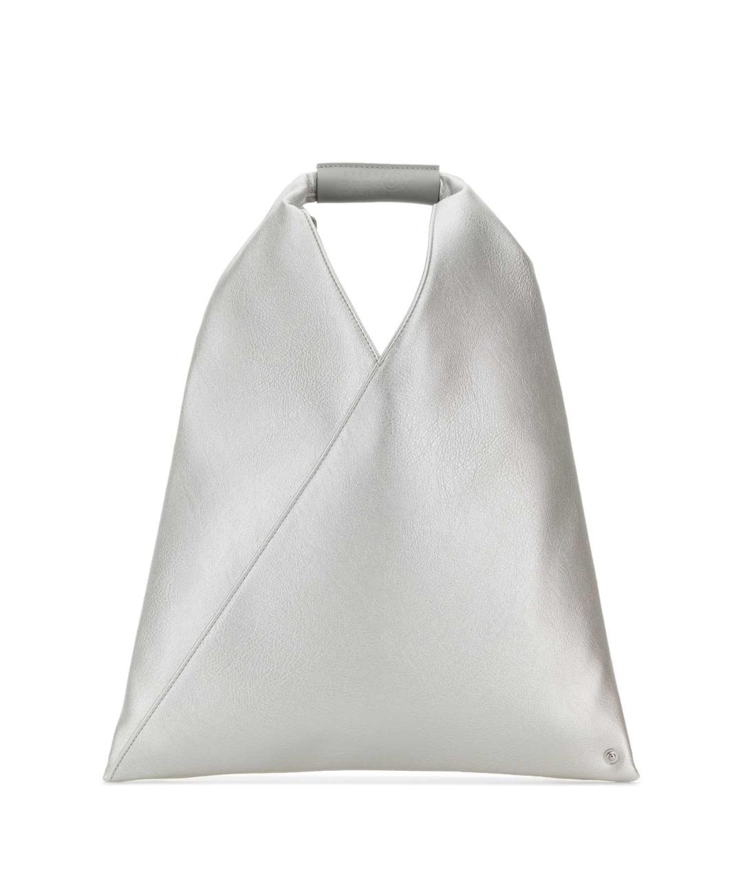 MM6 MAISON MARGIELA Серебряная сумка тоут, фото 1