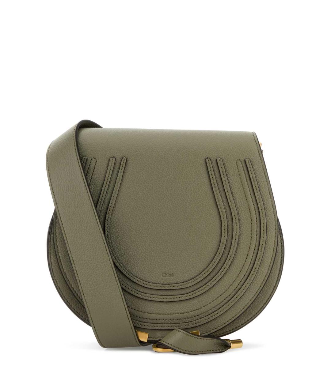 CHLOE Зеленая кожаная сумка через плечо, фото 1