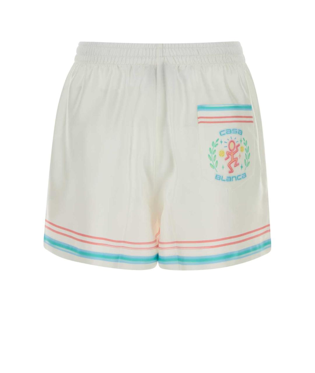 CASABLANCA Белые шелковые шорты, фото 2