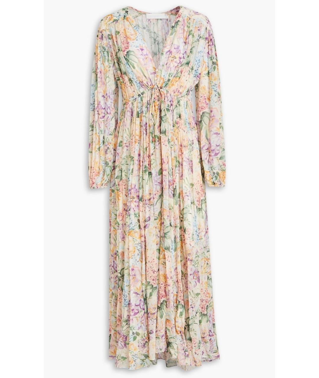 ZIMMERMANN Мульти вискозное коктейльное платье, фото 10