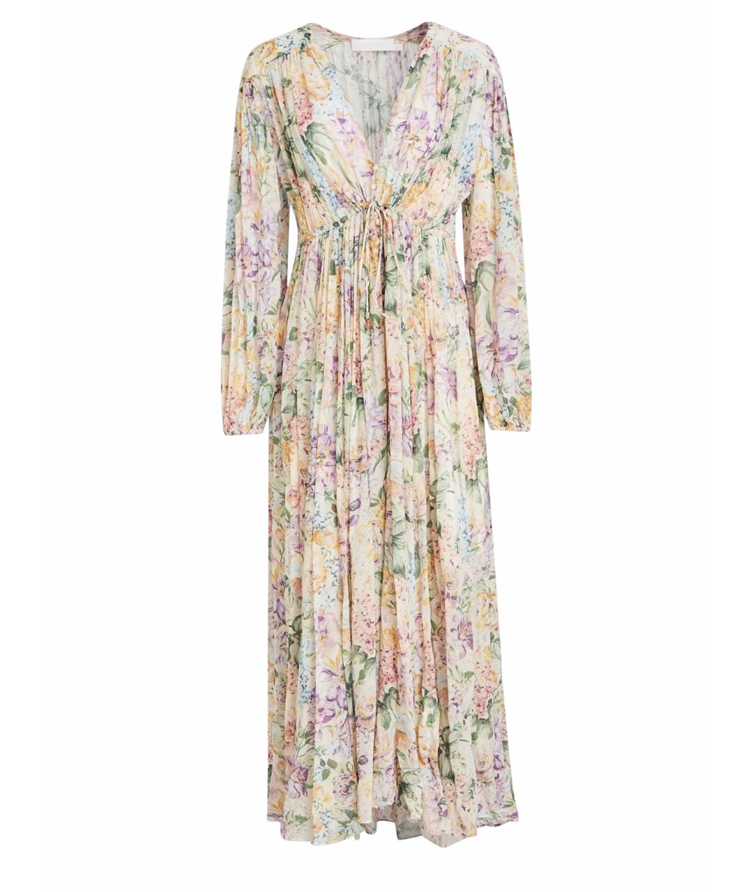 ZIMMERMANN Мульти вискозное коктейльное платье, фото 1