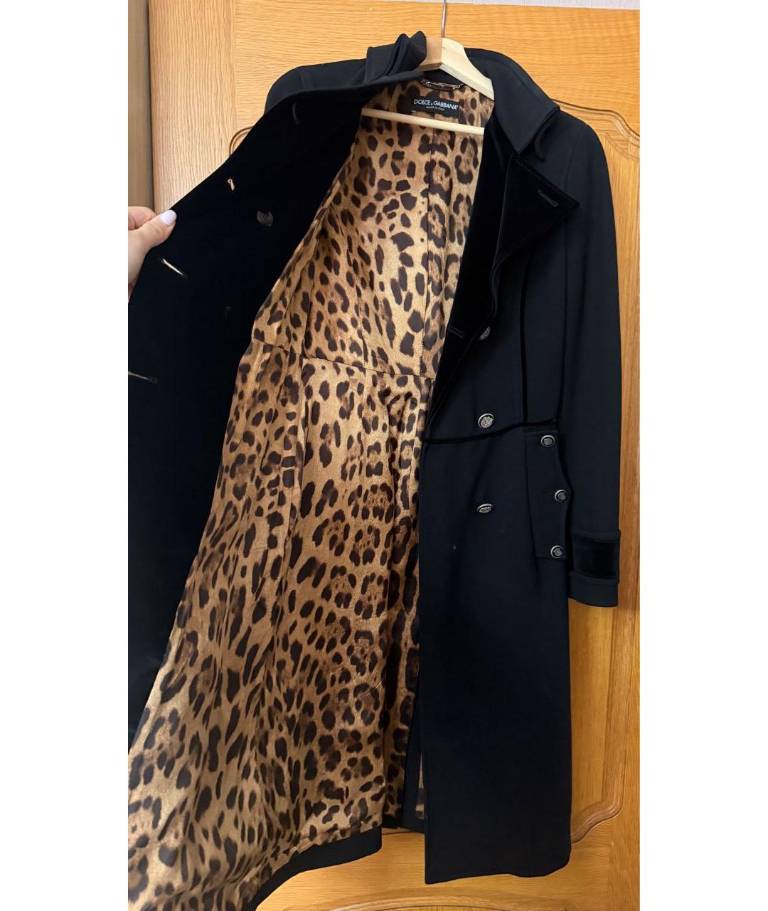 DOLCE&GABBANA Черное пальто, фото 8