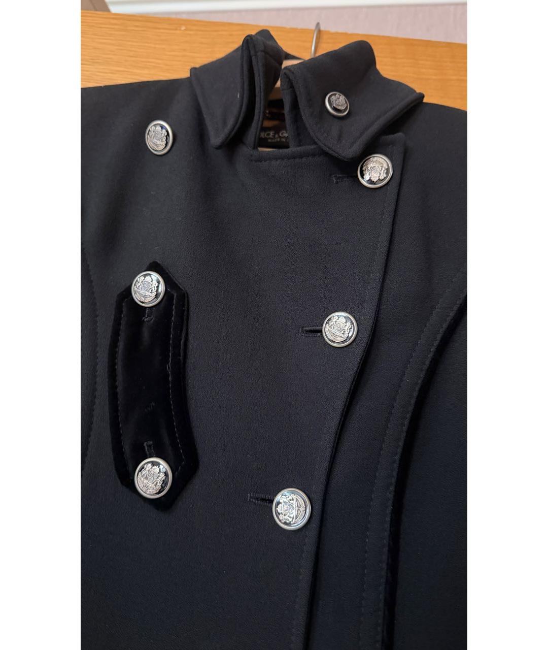 DOLCE&GABBANA Черное пальто, фото 6