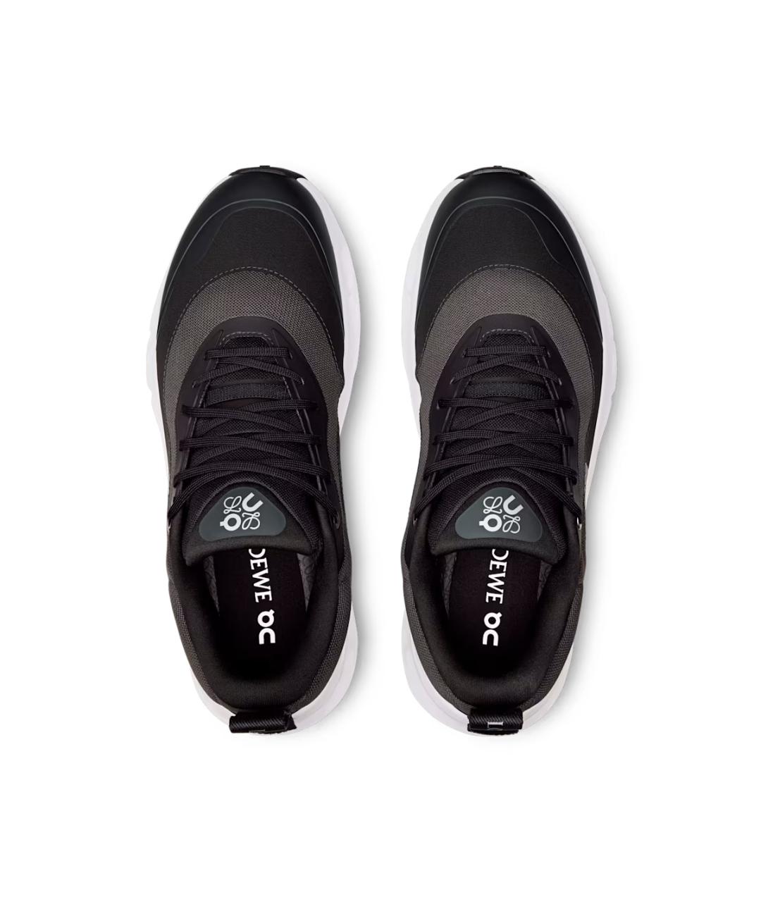LOEWE Черные синтетические низкие кроссовки / кеды, фото 2