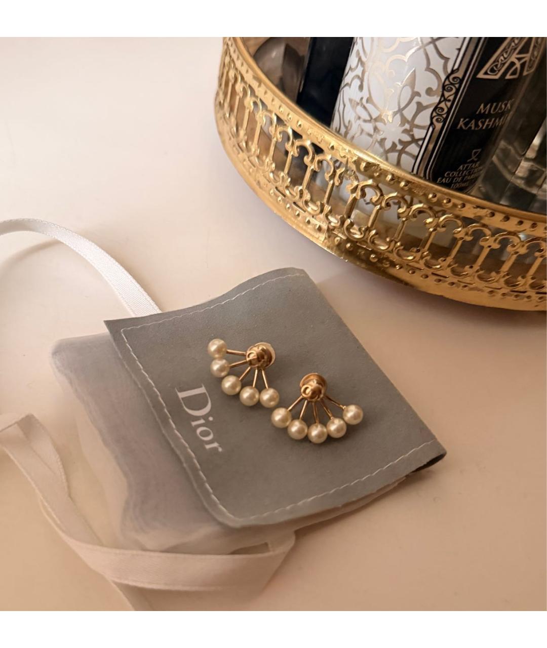 CHRISTIAN DIOR Золотые серьги, фото 2